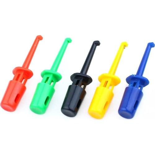 2PCS universal pin hook metal plated gold test needle bar hook test hook test clip instrument hook Length 39.6mm