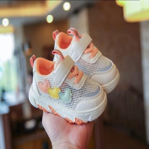 2021 New Children Sneakers Shoes Boys Girls Sport Shoes Breathable Infant Shoes Soft Bottom Non-slip Casual Kids Shoes 21-30