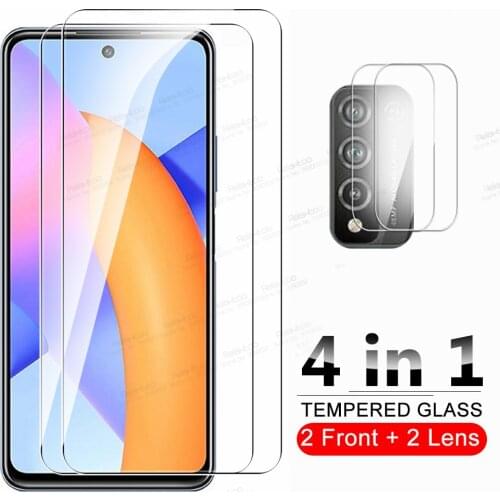 4in1 Camera Protective Glass For Huawei Honor 10X Lite Honor10 X Light On Honer 10i Xonor Honar 10 i Screen Protector Cover Film