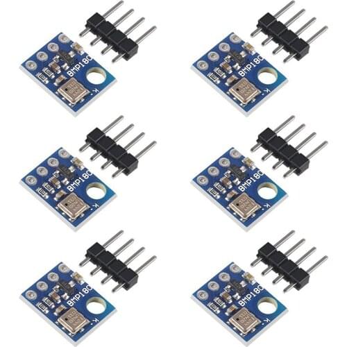 6Pcs GY-68 BMP180 GY68 Digital Barometric Pressure Sensor Board Module compatible with BMP085 For Arduino