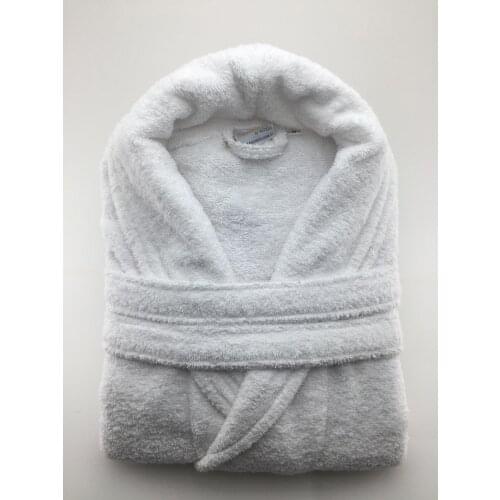 100% Cotton Bathrobe - Bath Spa - Long Robe - Quick Dry - High Absorbency - 2 Size-m-L-Turkish Towels