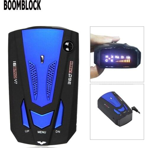 BOOMBLOCK Car Radar Detector Gps Led Light 16 Band Voice Alert For Peugeot 307 206 Jeep Ford Focus 2 3 VW Polo Golf 4 5 7 Touran