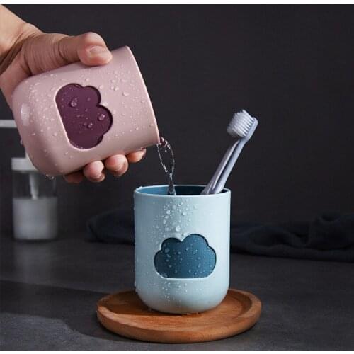 Creative Cloud Gargle Brushing Cup Couples Mouthwash Cup Toothbrush Cup Hotel Travel Household Water Cups Bathroom Accessories