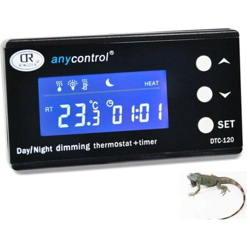 Digital Reptile Thermostat with Heating & Cooling Mode Reptile Snake Digital Thermostat Aquarium Temp Controller for Aquarium