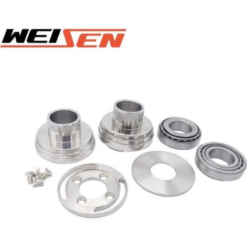 For Harley 1936-UP All Models & Chopper Steel Motorcycle Handlebar Chrome Neck Cups Set Bearings Internal Fork Stop Kit