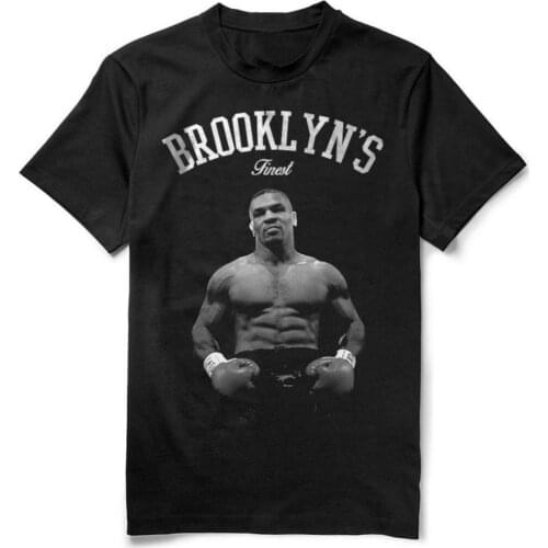 Mens Brooklyns Finest Mike Tyson T-Shirt Summer Cotton O-Neck Short Sleeve Unisex T Shirt New Size S-3XL