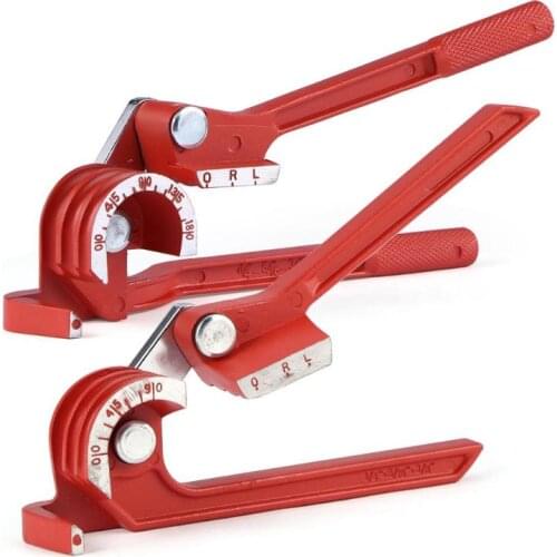 6mm/8mm/10mm Pipe Bending Tool Heavy Duty Tube Bender Aluminum Alloy Tubing Bender Brake Fuel Line Curving Pliers 90/180 Degree