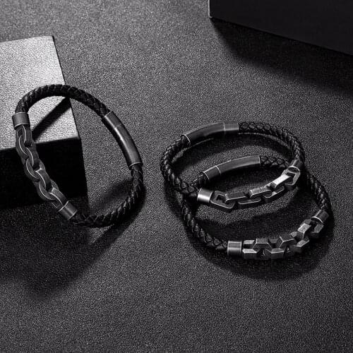 Мужские кожаные браслеты GU KA China At AliExpress