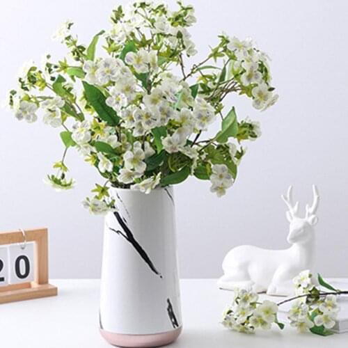 Fake Flower Silk Flowers Small bouquet Eco-friendly Fadeless Faux Silk Flower Artificial Pansy Flower Decor Decoration Wholesale