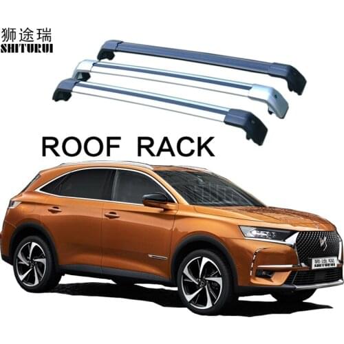 2Pcs Roof Bars for CITROEN DS7 Crossback, 5-dr SUV, 2018- Aluminum Alloy Side Bars Cross Rails Roof Rack Luggage Carrier