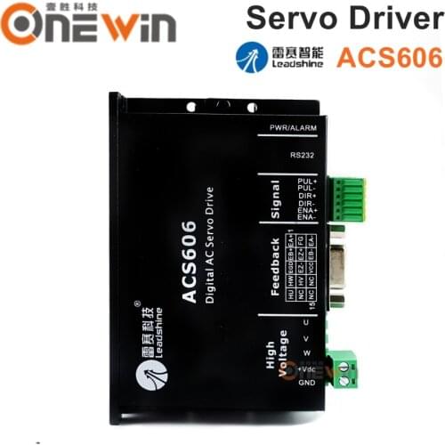Leadshine servo driver ACS606 3 phase 24-60VDC AC simple and brushless driver can push 50W-200W BLM servo motor