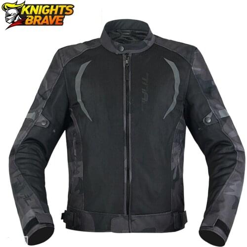 Motorcycle Jacket Men Motocross Off-Road Jacket Motor Racing Jacket Breathable Mesh Moto Jacket Protective Gear Chaqueta Moto