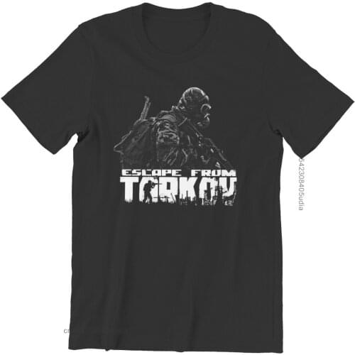 Escape From Tarkov Shooter Game Individuality T-Shirt Vintage Pmc Vintage Cotton For Men Japanese Streetwear