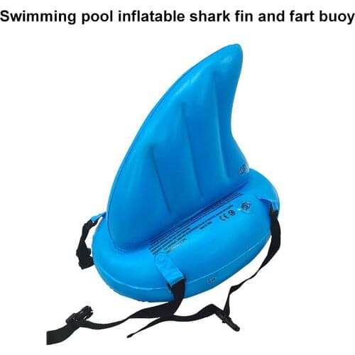 Inflatable Soft PVC Shark Fin Float Toy Multifunctional Shark Swim Ring Interesting Shark Fin Swimming Pool Beach Children Swim