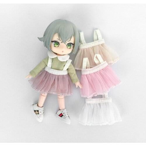 New 16cm BJD Ob11 Doll Clothes Lovely Skirt Salsa Dress 1/12 Doll House GSC Obitsiu 11 Universal Accessory Kawaii DIY Gifts