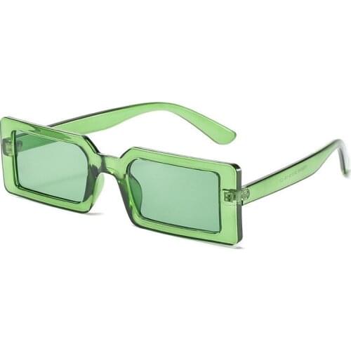 1PC Rectangle Vintage Sunglasses Designer Retro Points Sun Glasses Lady Gradient Lens Women Men Eyeglass Driver Goggles