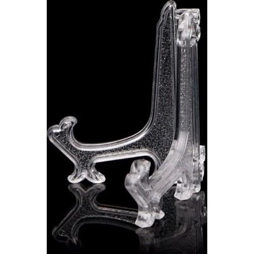 Mini Plastic Coin Display Easel Stand Card Medal Frame Golf Balls Holder White