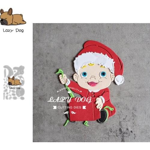 Christmas Kid Metal Cutting Dies Scrapbooking Stencil DIY Mold Knife Craft Embossing Die Cuts Card Making New Dies For 2020