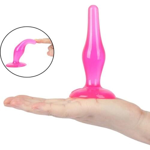 Silicone Smooth Anal Sex Toys with Suction Cup Anal Beads G Spot Prostate Stimulator Female Masturbator Anal Plug Adult Sex Toys