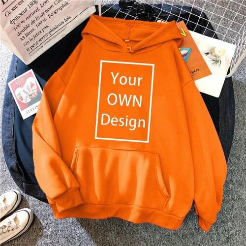 Your OWN Design Brand Logo/Picture Custom Men Women DIY Hoodies Sweatshirt Casual Hoody Clothing 13 Color Loose Fashion New