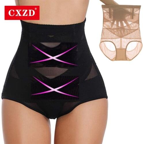 CXZD High Waist Control Panties Body Shaper Shapewear Thong for Women Tummy Control Butt Lifter Slimming Invisible