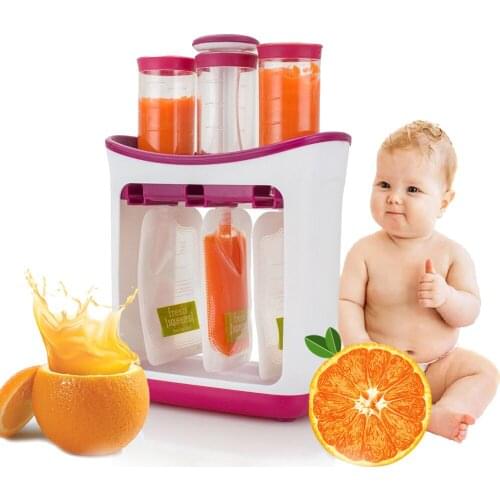 Baby Food Maker Baby Feeding Containers Storage Supplies Newborn Solid Food Powder Container Kid Easyjuice Fresh Squeeze Station