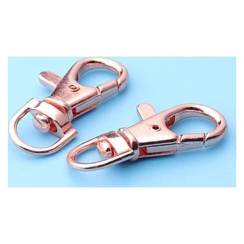 100pcs rose gold clasp Swivel Clasp 1/2 inch Wide Swivel Snap Hooks