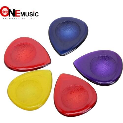 100pcs Alice AP-100JM 1.0/2.0/3.0MM Durable Clear Water-drop Transparent Guitar Picks Plectra