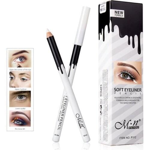 12pcs White Eyeliner Pen Pencil Eyes Brightener Eyeshadow Hightlighter Waterproof Female Lip Pigment Pen Make Up Tools WH998