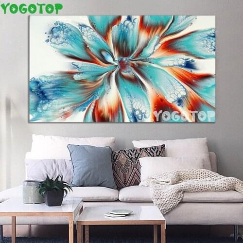 Abstract Colorful blue red Flower Diy Diamond Painting Full,Diamond embroidery,3d,pictures of Rhinestone,mosaic,decor YY5291