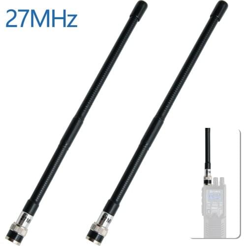 2pcs 26MHz-27Mhz BNC Connector CB Antenna ABBREE with Shack Portable Handheld CB Radio the Cobra Midland Uniden Maxon Radio