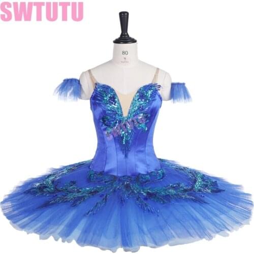 Women bluebird professional stage costumes tutu performance dance tutu child classical ballet tutu BT9236