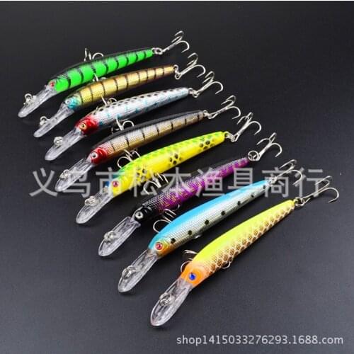 160pcs/lot 4.1" 10.5cm / 0.24OZ 6.8g classic bait lures Lure bionic bait lures hard plastic Fishing Bait Minnow with Hooks dw-10