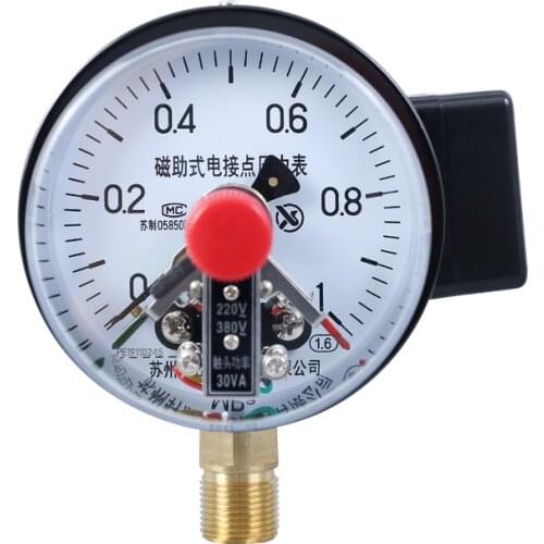 YXC-100 1MPa Magnetically assisted electric contact pressure gauge Electric contact pressure switch boost controller