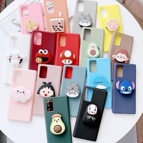 Cartoon Stand Holder Case For OPPO Realme 3i X Q2i Q3i Q C2 C1 Cover Soft TPU Phone Case For OPPO Realme 3 2 Q2 Q3 Pro Funda