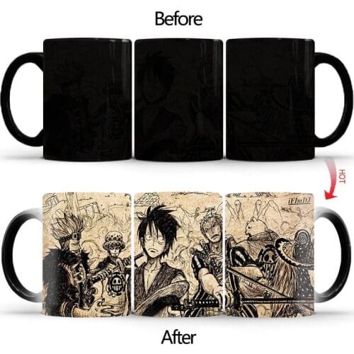 Nostalgic Cartoon Color Chang mug Coffee Mugs and Mug Creative Color Change Tea Cup Ceramic Milk Cups Novelty Gifts BSKT-047