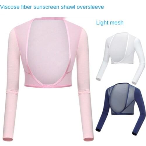 Golf Clothing Summer Sun Protection Clothing Ladies Long-sleeved Ice Silk Bottoming Shirt Shawl Sleeves Golf Sunscreen Clothing