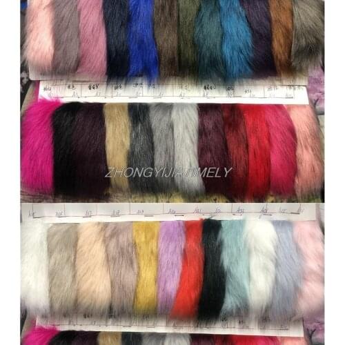Dyed tip 5cm imitation fox hair, plush fabric, high-end imitation leather, clothing fur collar, fluffy shoe cover