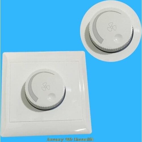 220V 10A Adjustment Ceiling Fan Speed Control Switch Wall Button Dimmer Switch 'lirunzu