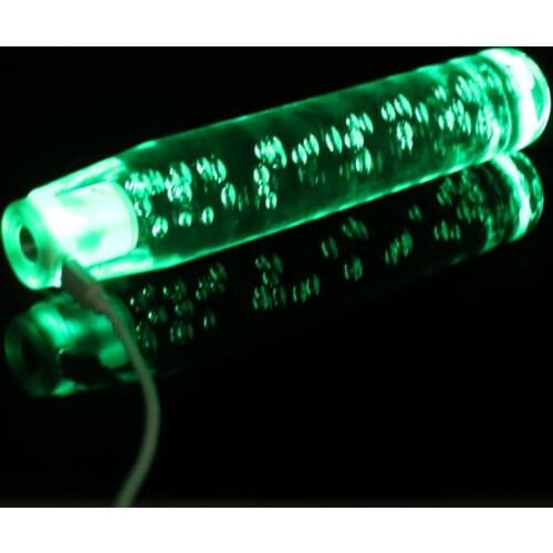 Car Shift Knob Gear Shifter Lever with Crystal Bubble 7-Color LED Light 25CM