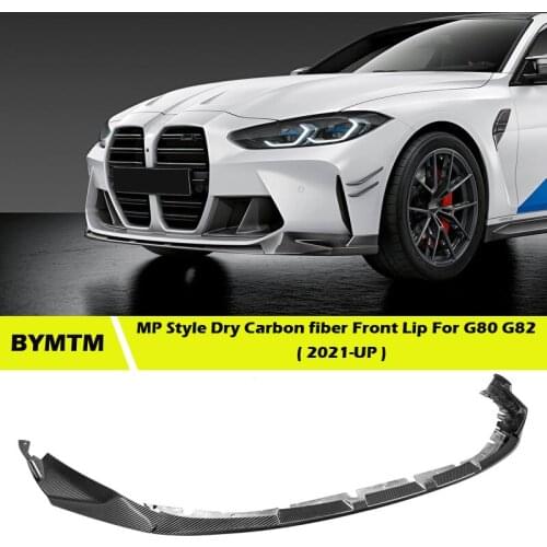 MP Style Dry Carbon fiber Bumper Front Lip Spoiler For G80 M3 G82 G83 M4