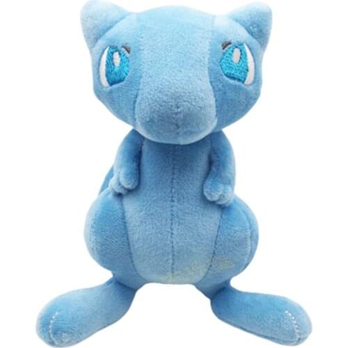 TAKARA TOMY Shiny Mew Anime Plush Toys Peluche Dolls Stuffed Toys New Christmas Gifts for Kids Pokemon Go 18cm Short Plush