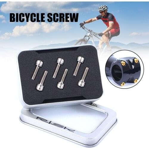 Titanium Stem Bolts Titanium Alloy Material Bike Fixed Stem Bolts Bicycle Stem Parts For Bicycle ASD88