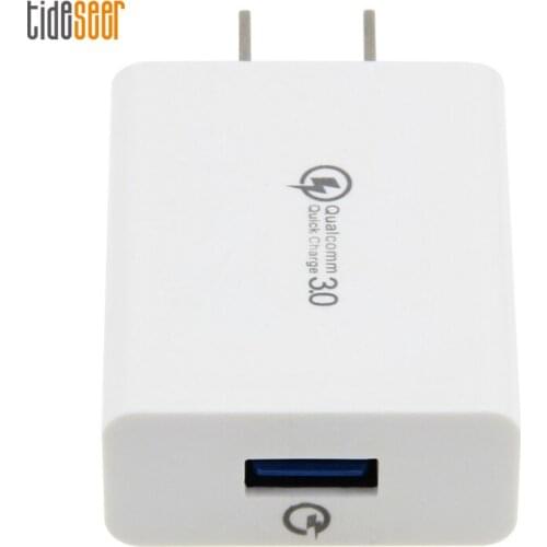 Quick Charge 3.0 USB US Charger Universal Mobile Phone Wall Travel Fast Charging Adapter QC3.0 For iPhone Samsung Xiaomi 300pcs