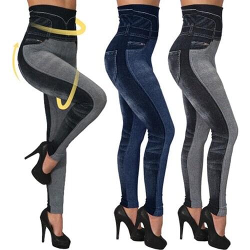 Ladies European and American simple base seamless leggings high waist sexy leggings