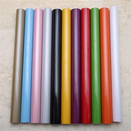 1m Long 60cm Wide Multicolor Thick Paint Wallpaper Waterproof Adhesive Wall Sticker Wardrobe Furniture Decoration Sticker 1PC