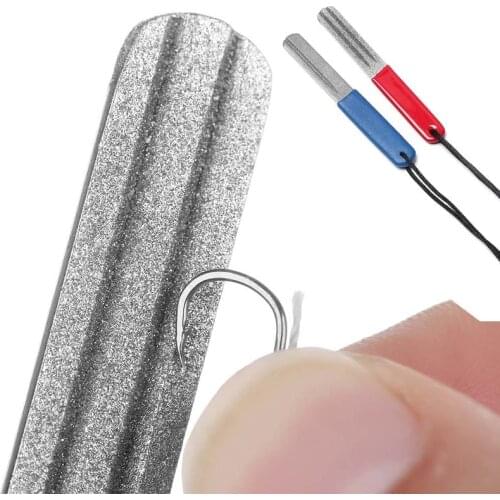 1PC Hot Portable Outdoor Double Groove Fishing Hook Sharpening Hone New Fishing Grinding Hook Sharpener Tool Fish Accessories