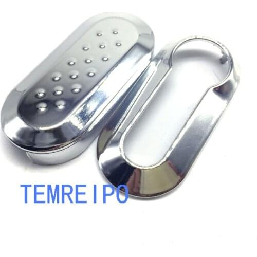 10pcs/lot Silver Plastic Remote Car Key Case Colorful Replacement Cover Shell For Fiat 500 Car Styling Accessories