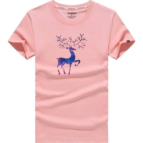 2021 Summer New Arrivals Simple Pink Casual Plus Size Loose Fat T-shirt All-match Fashion Sports Men Short-sleeved Free Shipping