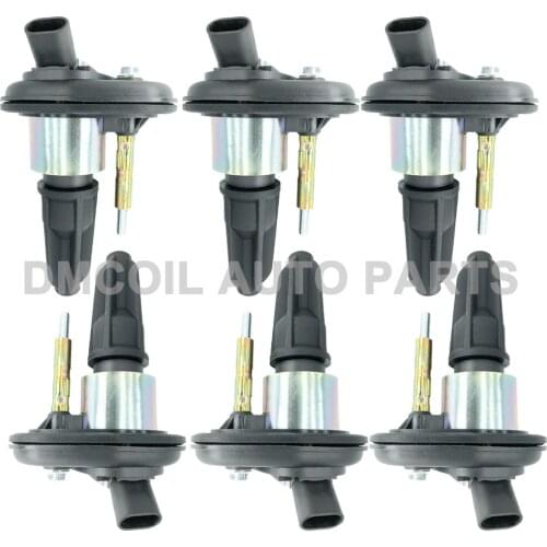 6 PCS IGNITION COIL FOR CHEVROLET TRAILBLAZER HUMMER H3 ISUZU ASCENDER SAAB 9-7X 3.5L 4.2L (01-) 12568062 8-12568-062-0 10458425